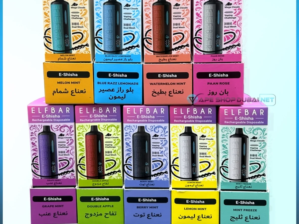 Elf Bar E-Shisha 16000 Puffs Disposable Vape dtl dubai uae