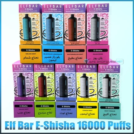 Elf Bar E-Shisha 16000 Puffs Disposable Vape DTL In Dubai UAE