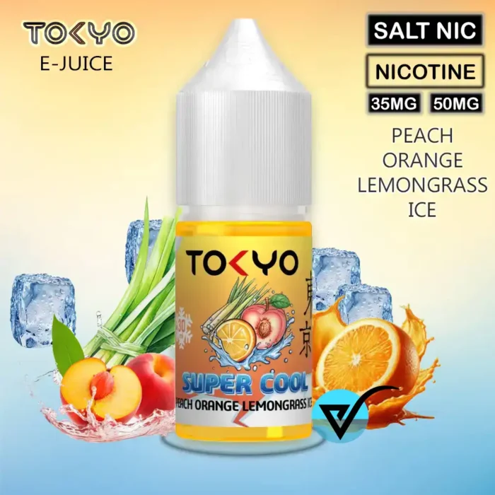 Tokyo-Super-Cool-SaltNic-30ml-Peach-Orange-Lemongrass-Ice