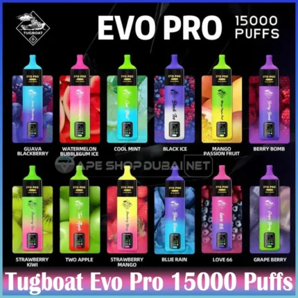 Tugboat Evo Pro 15000 Puffs Disposable Vape In Dubai UAE