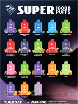 Tugboat Super 16000 Puffs