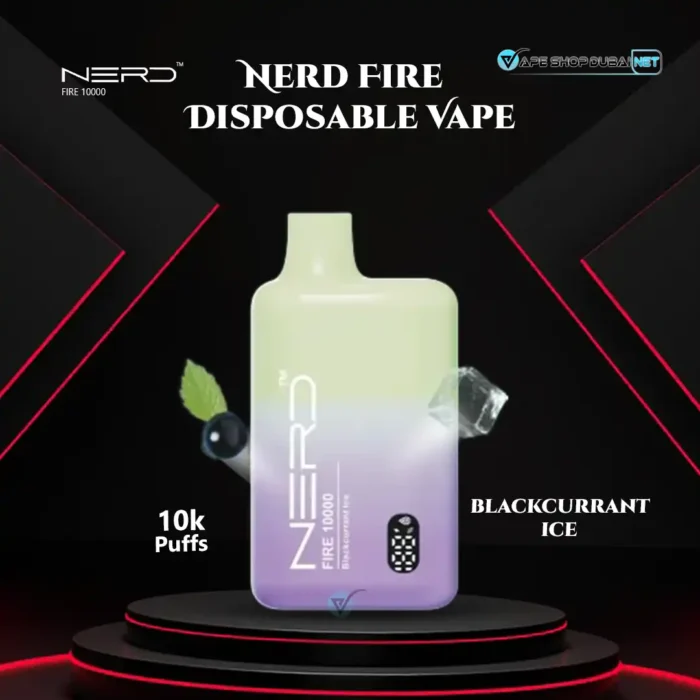 Nerd Fire 10000 Puffs Disposable Vape Blackcurrant Ice