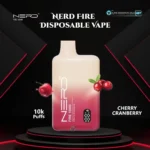 Nerd Fire 10000 Puffs Disposable Vape Cherry Cranberry