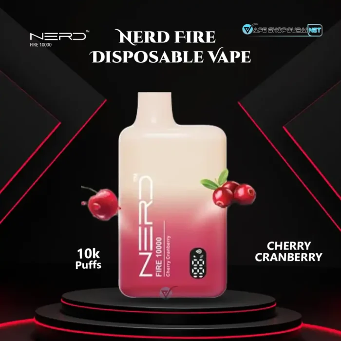 Nerd Fire 10000 Puffs Disposable Vape Cherry Cranberry