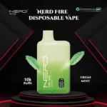 Nerd Fire 10000 Puffs Disposable Vape Fresh Mint
