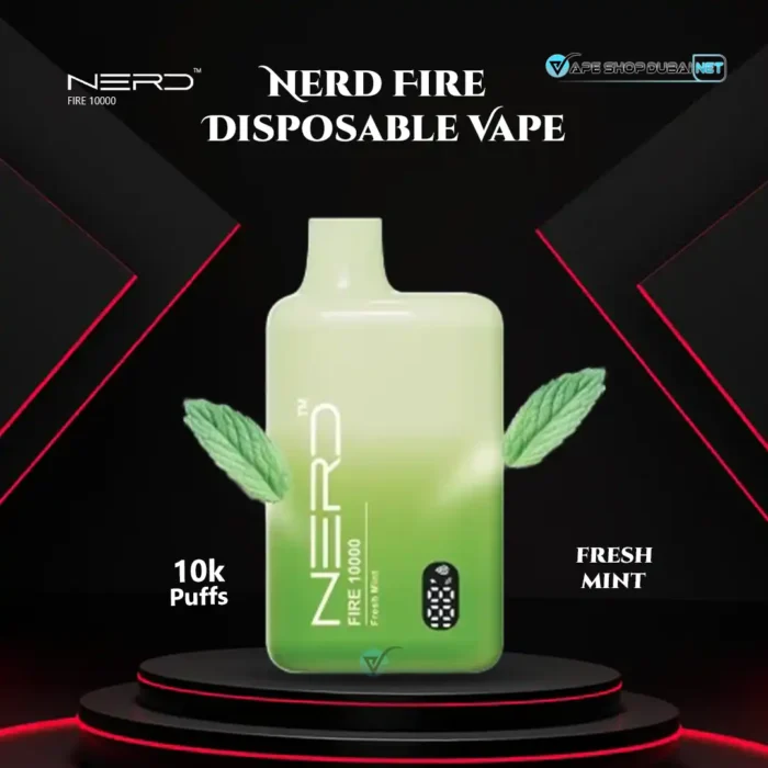 Nerd Fire 10000 Puffs Disposable Vape Fresh Mint