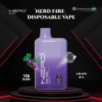 Nerd Fire 10000 Puffs Disposable Vape Grape Ice