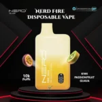 Nerd Fire 10000 Puffs Disposable Vape Kiwi Passionfriut Guava