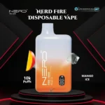 Nerd Fire 10000 Puffs Disposable Vape Mango Ice