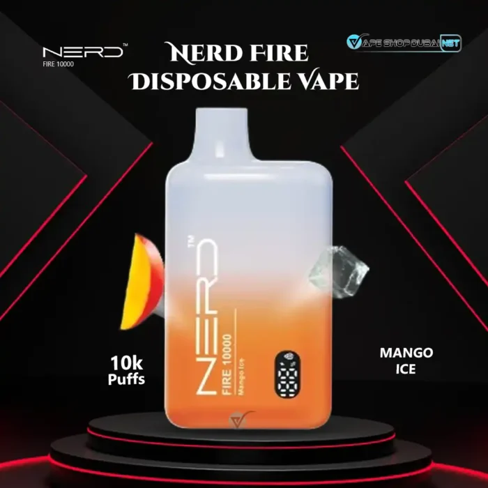 Nerd Fire 10000 Puffs Disposable Vape Mango Ice