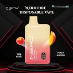 Nerd Fire 10000 Puffs Disposable Vape Peach Mango