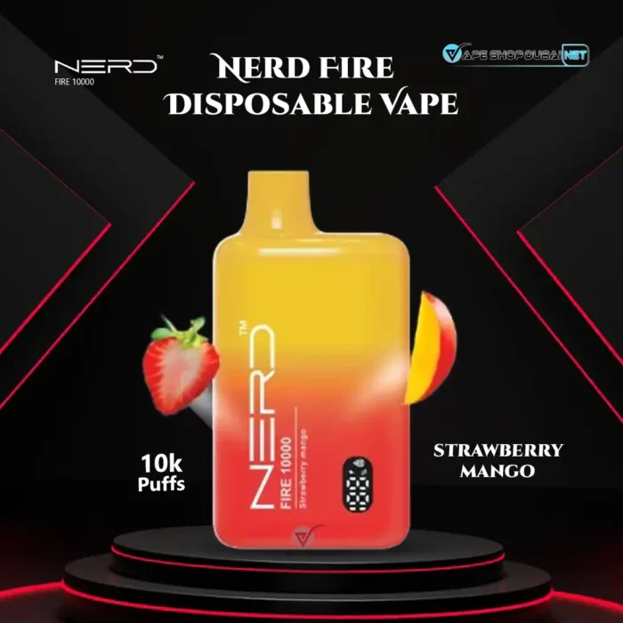 Nerd Fire 10000 Puffs Disposable Vape Strawberry Mango