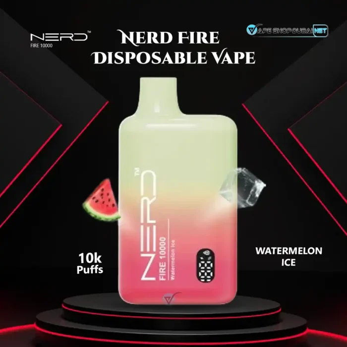 Nerd Fire 10000 Puffs Disposable Vape Watermelon Ice
