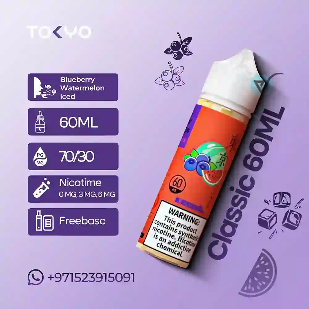 Tokyo Iced Blueberry Watermelon E-Liquid 60mL Tokyo-Iced-Blueberry-Watermelon-E-Liquid-60mL