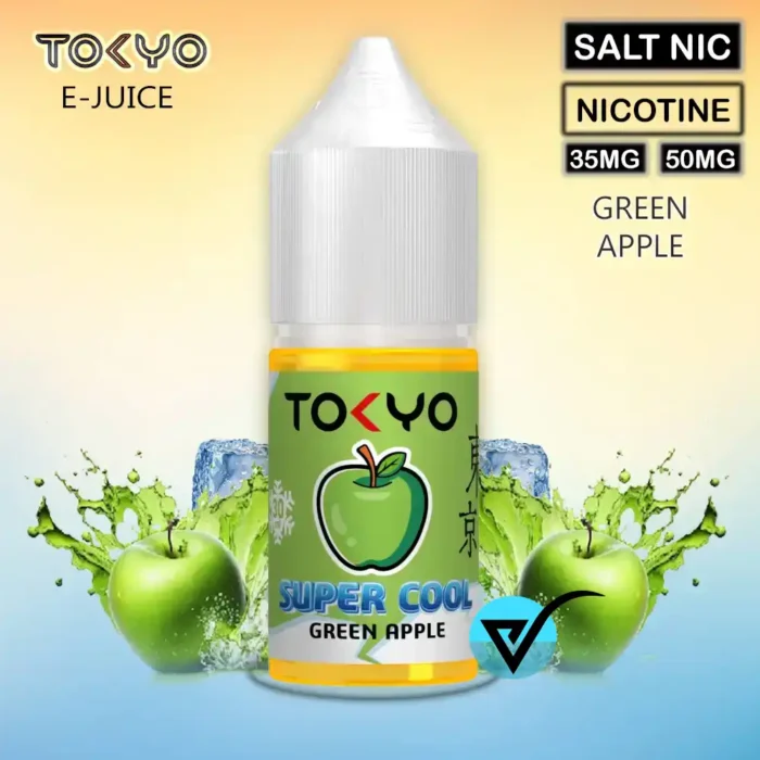 Tokyo-Super-Cool-SaltNic-30ml-Green-Apple