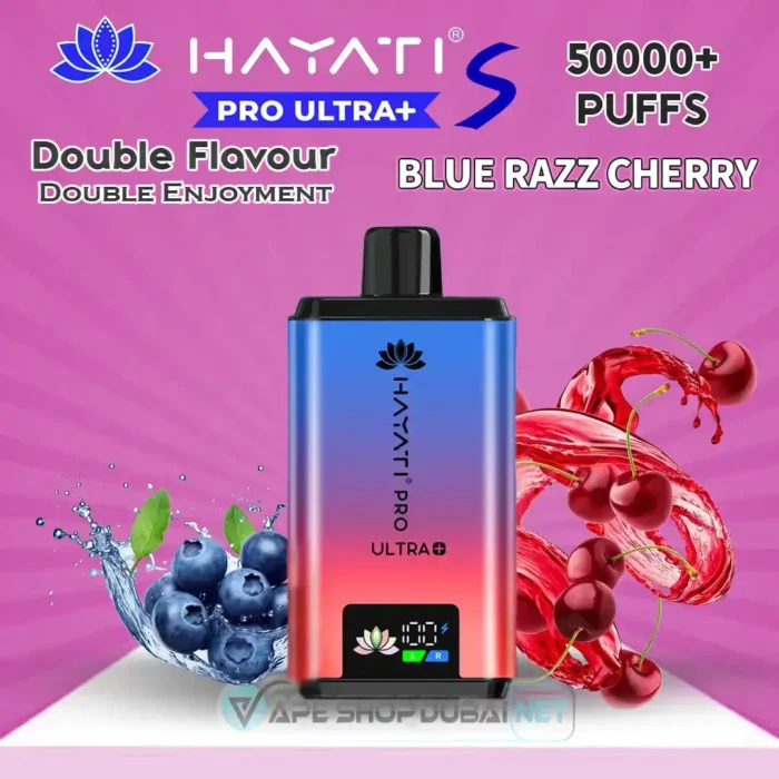Hayati-Pro-Ultra-S-50000-Puffs-Disposable-Vape-Blue-Razz-Cherry
