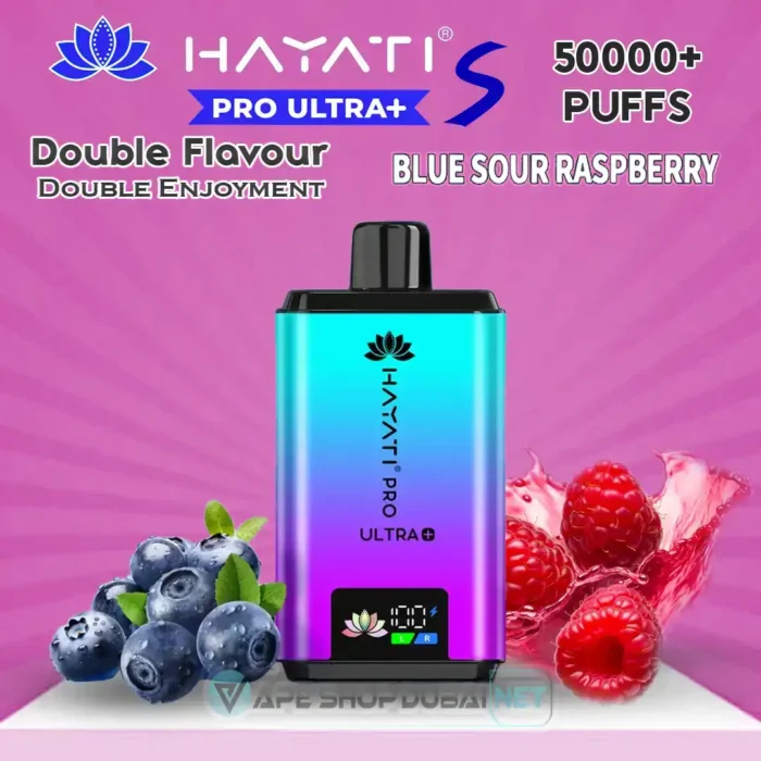 Hayati-Pro-Ultra-S-50000-Puffs-Disposable-Vape-Blue-Sour-Raspberry