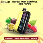 OXBAR Triple Tank Control 45k Passion-Fruit-Raspberry-Grape Puffs Disposable Vape In Dubai UAE