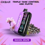 OXBAR Triple Tank Control 45k Sakura-Grape Puffs Disposable Vape In Dubai UAE