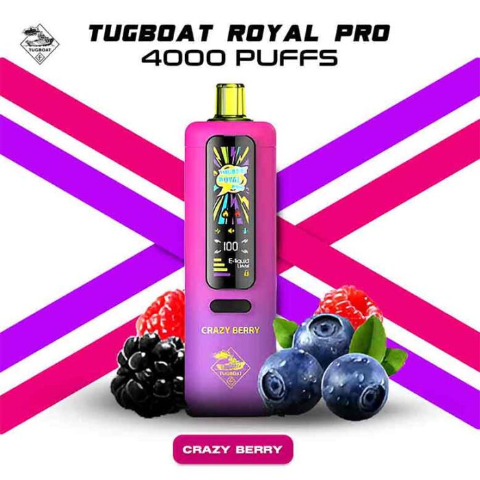 Tugboat Royal Pro 40000 Puffs Crazy-Berry Disposable Vape In UAE