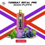 Tugboat Royal Pro 40000 Puffs Grape-Mint Disposable Vape In UAE
