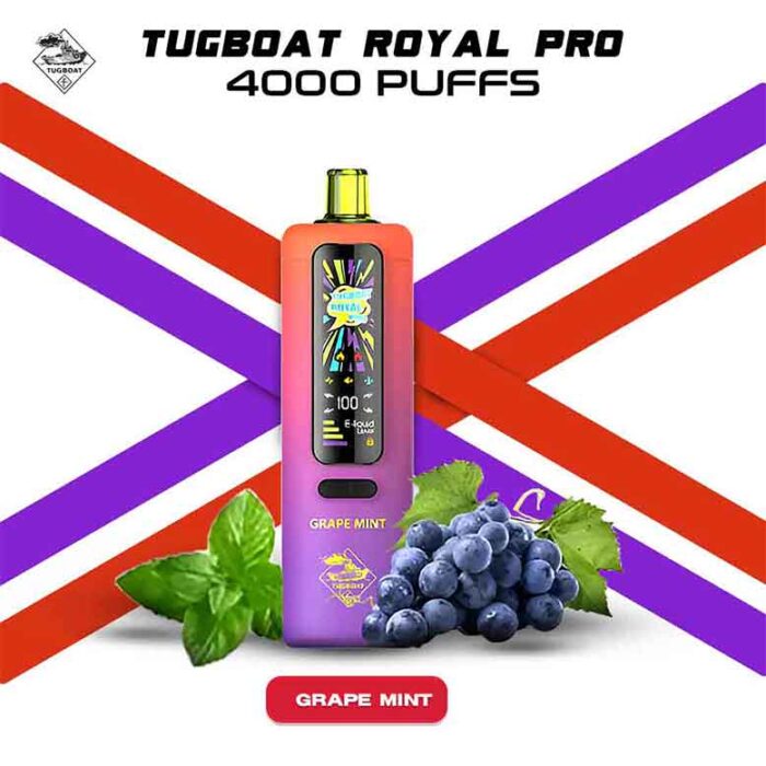 Tugboat Royal Pro 40000 Puffs Grape-Mint Disposable Vape In UAE