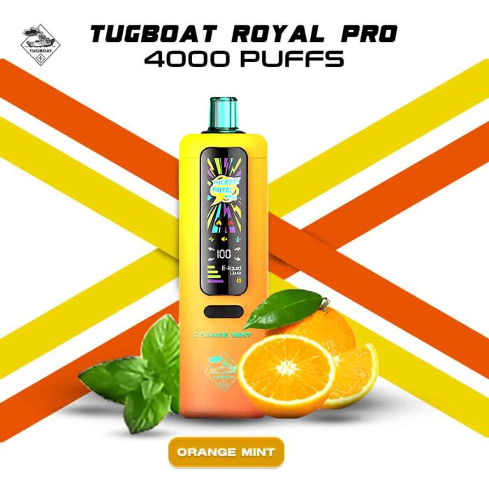 Tugboat Royal Pro 40000 Puffs Orange-Mint Disposable Vape In UAE