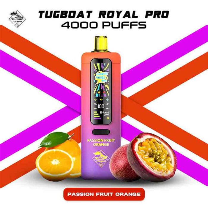 Tugboat Royal Pro 40000 Puffs Passion-Fruit-Orange Disposable Vape In UAE