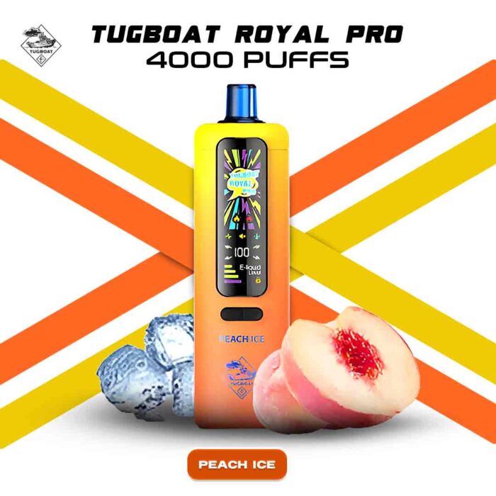 Tugboat Royal Pro 40000 Puffs Peach-Ice Disposable Vape In UAE