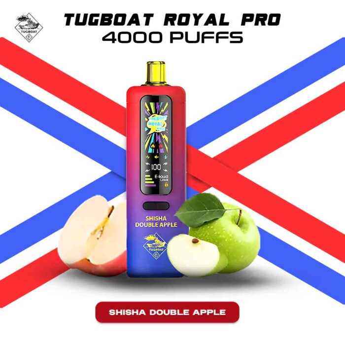 Tugboat Royal Pro 40000 Puffs Shisha-Double-Apple Disposable Vape In UAE