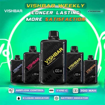 Vishbar Weekly 20000 Puffs 50MG Disposable Vape in UAE