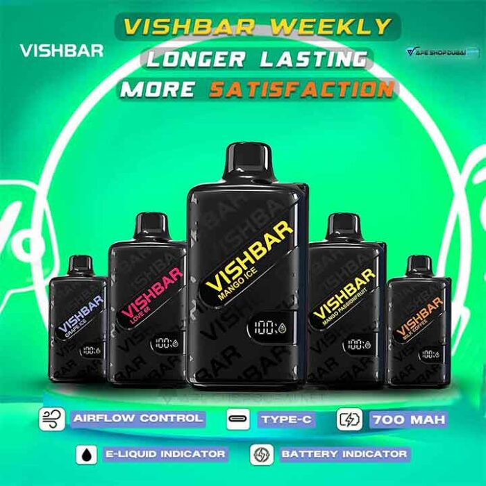 Vishbar Weekly 20000 Puffs 50MG Disposable Vape in UAE