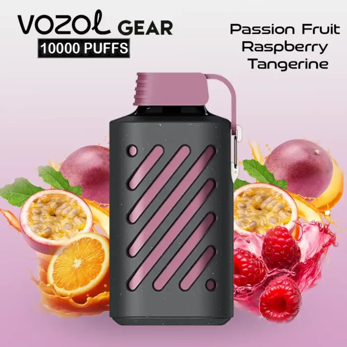 VOZOL GEAR 10000 Puffs Disposable Vape Passion Fruit Raspberry Tangerine