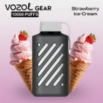 VOZOL GEAR 10000 Puffs Disposable Vape Strawberry Ice Cream