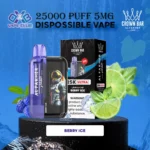 Bay AL FAKHER Ultra 25000 Puffs 5MG Disposable Vape – Berry Ice