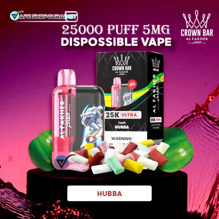 Bay AL FAKHER Ultra 25000 Puffs 5MG Disposable Vape – Hubba