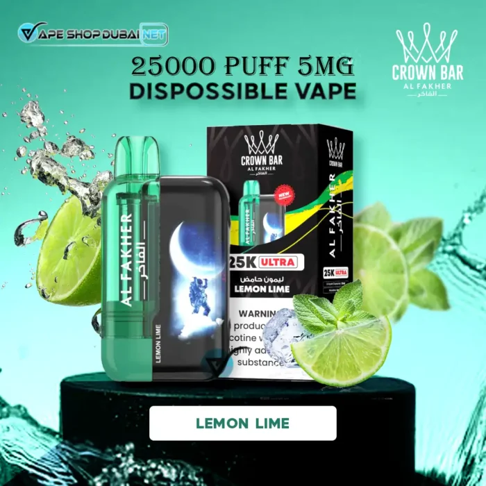 Bay AL FAKHER Ultra 25000 Puffs 5MG Disposable Vape – Lemon Lime