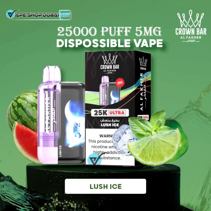 Bay AL FAKHER Ultra 25000 Puffs 5MG Disposable Vape – Lush Ice