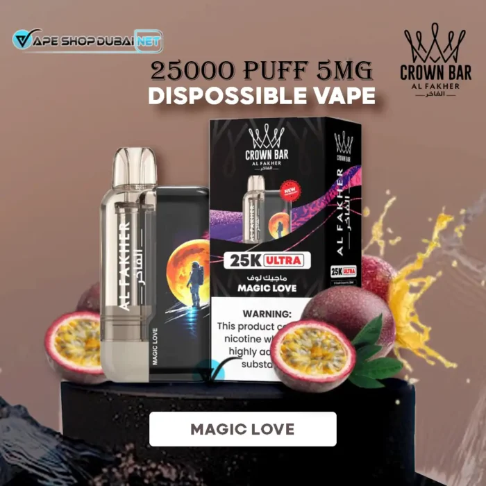 Bay AL FAKHER Ultra 25000 Puffs 5MG Disposable Vape – Magic Love