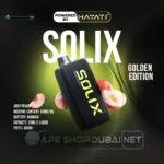 Hayati Solix 30000 Puffs Disposable Vape Golden Edition JUICY PEACH Flavors In UAE