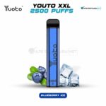 Yuoto XXL Disposable Vape 2500 Puffs Blueberry Ice In Dubai