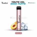 Yuoto XXL Disposable Vape 2500 Puffs Peach Ice In Dubai UAE