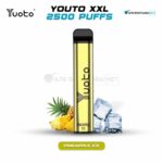 Yuoto XXL Disposable Vape 2500 Puffs Pineapple Ice In Dubai UAE