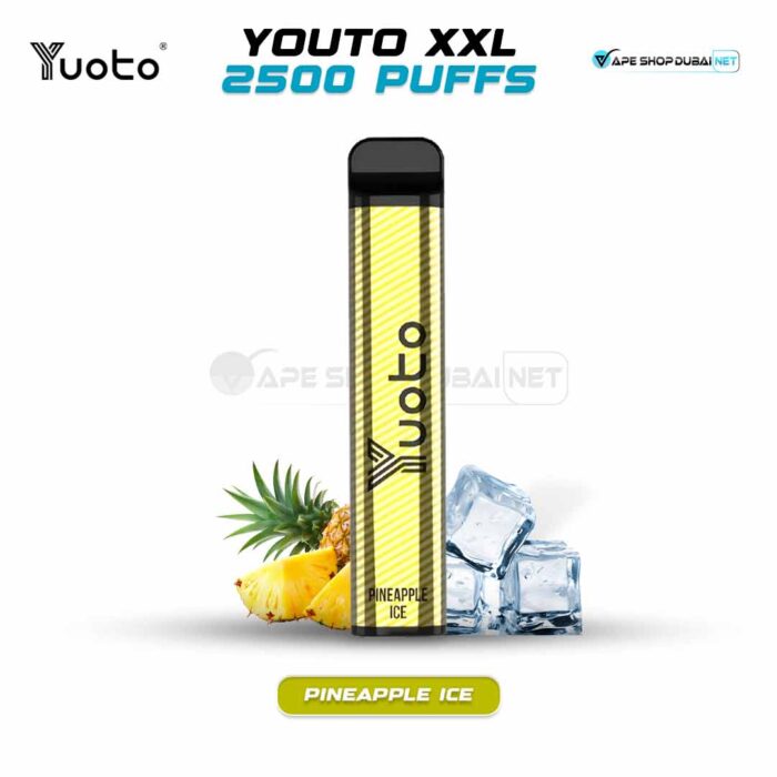Yuoto XXL Disposable Vape 2500 Puffs Pineapple Ice In Dubai UAE