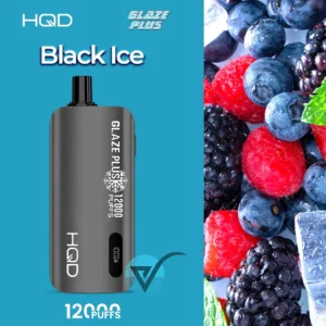 HQD-Glaze-Plus-12000Puffs-Black-Ice