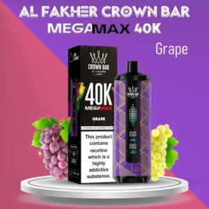 AL Fakher Crown Bar 40000 Puffs Mega Max Grape