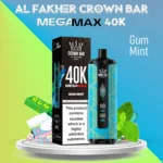 AL Fakher Crown Bar 40000 Puffs Mega Max Gum Mint