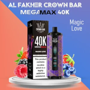 AL Fakher Crown Bar 40000 Puffs Mega Max Magic Love