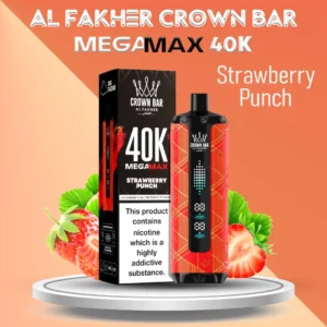 AL Fakher Crown Bar 40000 Puffs Mega Max Strawberry Punch