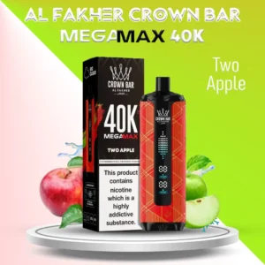 AL Fakher Crown Bar 40000 Puffs Mega Max Two Apple